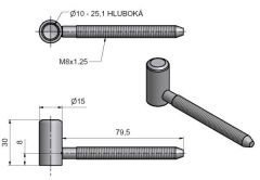 V�ce informac� o v�robku Z�v�s dve�n� 60/10 HD M8x80 Ni