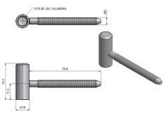 V�ce informac� o v�robku Z�v�s dve�n� 80/10 VD M8x80 Ni