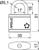 Visac� z�mek ATOM-APOLLO 35mm �ERN�