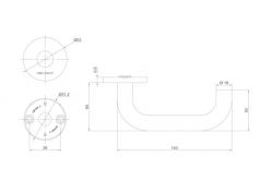Kov�n� AHW500 klika/klika/U kulat� rozeta