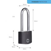 YALE visac� z�mek YE3B/38/156/1/BK