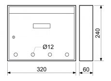 Po�t.schr�nka E01 b�l�  BK.24 s otvory