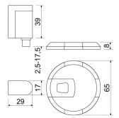 Zar�ka dve�n� RK.ZAR.BRIXEN.CE �ern� mat.