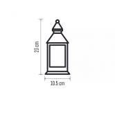 E- dekorace v�no�n� lucerna b�l�