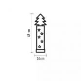 E- dekorace v�no�n� strom d�evo p��rodn�