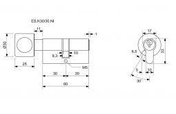 EURO SECURE bezp.vlo�ka 30+30K nikl BT3