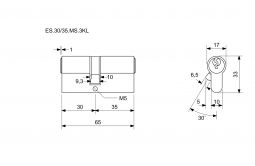 EURO SECURE bezp.vlo�ka 30+35MOSAZ 3kl