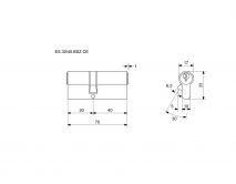 EURO SECURE bezp.vlo�ka 30+40BSZ �ERN� nikl