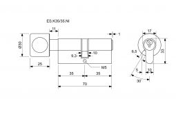 EURO SECURE bezp.vlo�ka 35+35K nikl BT3