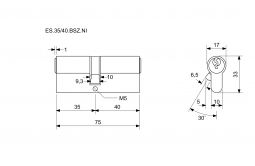 EURO SECURE bezp.vlo�ka 35+40BSZ nikl
