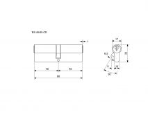 EURO SECURE bezp.vlo�ka 45+45 �ERN� BT3