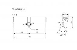 EURO SECURE bezp.vlo�ka 45+50BSZ nikl