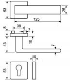 Kov�n� MILANO WC �tver.rozeta 53x53