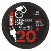 E- prodlu�. 20m-1.z�s. 1,5mm guma/neopren