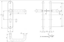 Dv.kov.PERUN PZ/72 klika-klika nerez mat