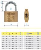 Visac� z�mek CORBIN 40mm