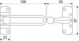�et�zek-z�padka na dve�e RDG.010.Chrom lesk