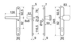 Kov�n� RHD002 F4 bronz kl+kl 92/30mm bp