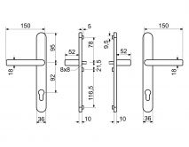 Kov�n� RHD0031 F99 b�l� kl+kl 92/30 bp