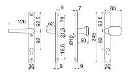 Kov�n� RHD005 F99 b�l� kl+ma 92/30mm bp