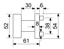 Kov�n� RK.KNOB.03.FIX.CE koule matn� �ern�