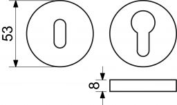 Kov�n� RK.RO.ROZETA BB nerez