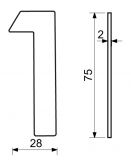 ��slo domovn� RN.75L.1.CE �ern� lep�c�