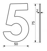 ��slo domovn� RN.75L.5.CE �ern� lep�c�