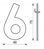 ��slo domovn� RN.75L.6.CE �ern� lep�c�