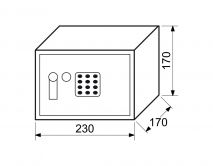 Sejf RS17EDK s elektronick�m z�mkem