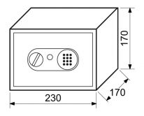 Sejf RS17EDN s elektronick�m z�mkem b�l�