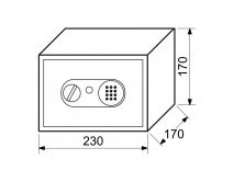 Sejf RS17EDN s elektronick�m z�mkem HN�D