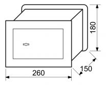 Sejf RS18SK sejf pro zazd�n� 2kl.�ed�