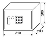Sejf RS20EDK ELEKTR.Z�MEK+KL�VESNICE+P�K