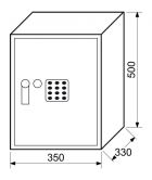 Sejf RS50EDK ele.z�mek,��sel.kl�v.,p�ka