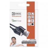 E- kabel USB 2.0 A/M-MICRO B/M 1m �ern�