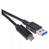 E- kabel USB 3.0 A/M-USB 3,1 C/M 1m �ern�