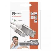 E- kabel USB 2.0 A/M-C/M 1m b�l�