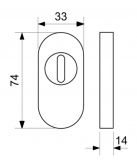 Rozeta 14mm NEREZ pro profil.dve�e