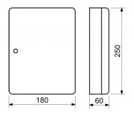 Schr�nka na  24 kl��� 250x180x60