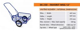 V�ce informac� o v�robku Voz�k FAVORIT MSG12" RAL5005