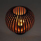 SO- lucerna kovov� kulat� LED, �erno-m�d�n� 19cm