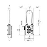 YALE visac� z�mek YTP3/32/350/1 TSA k�d