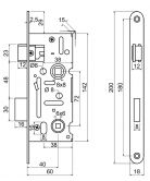 Zadl.z�mek Z.301-WC.72/40/18 P-L