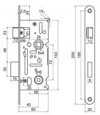 Zadl.z�mek Z.301-WC.72/40/20 P-L