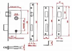 Zadl.z�mek vratov� DOZ/105 LEV�